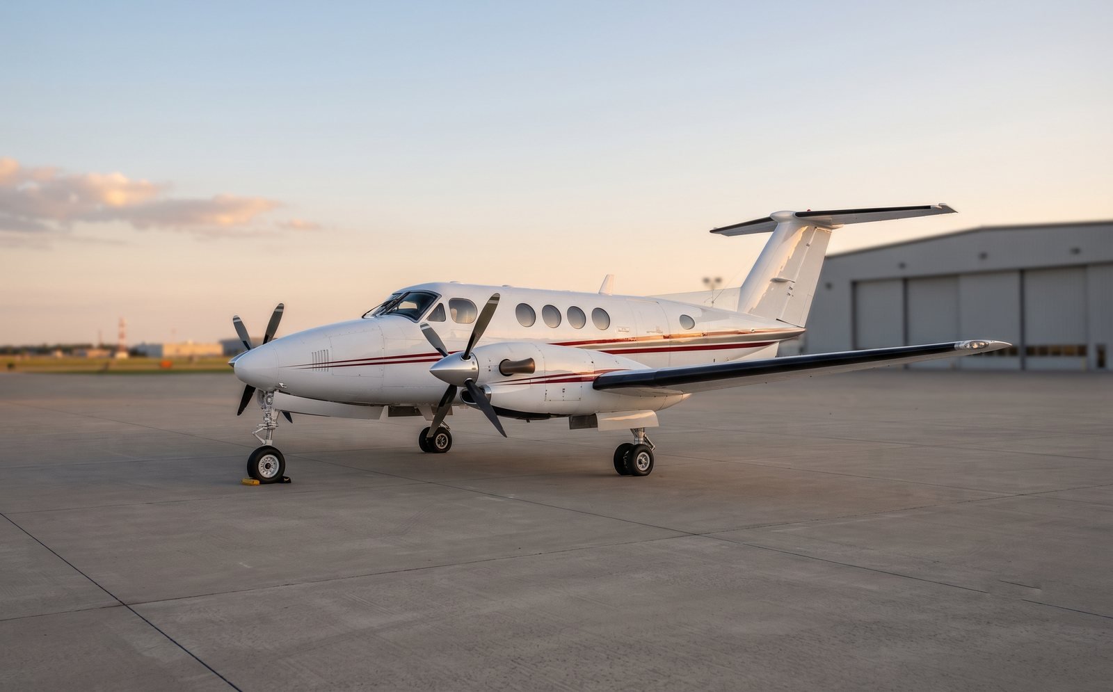 Light jet ready for a private flight from Geneva to Nice